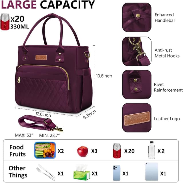 Thumbnail 5 de MIYCOO Lunch Bag 12.6in Tote