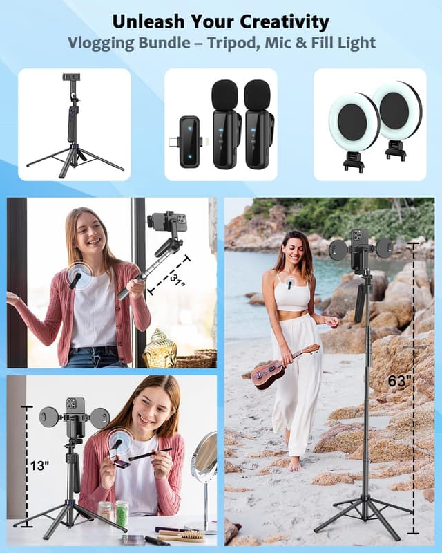 Thumbnail 6 de Vlogging Kit 63” Auto Face Tracking