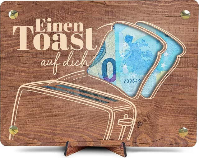 Imagen de XL Geldgeschenkkarte aus Holz 20x15 cm en OfertitasTOP