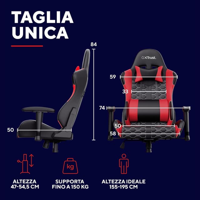 Thumbnail 2 de Trust GXT 708R Resto sedia gaming 150kg 💺