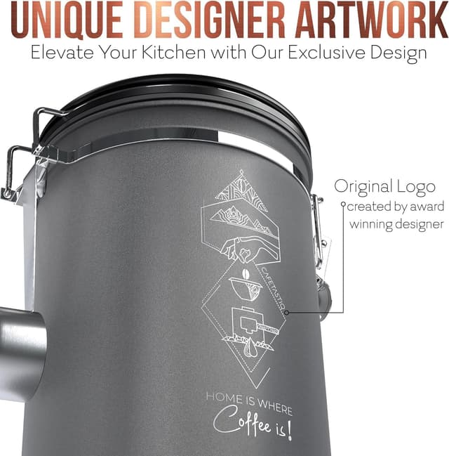 Thumbnail 5 de CafetastiQ 22oz Airtight Coffee Canister