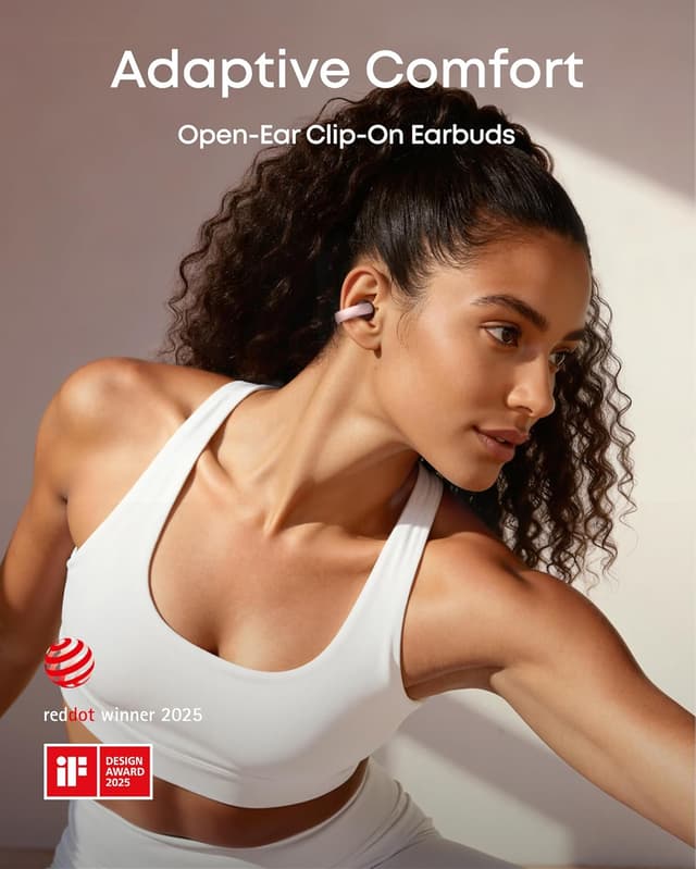 Detalle 2 de soundcore AeroClip Open-Ear Kopfhörer 12mm Treiber