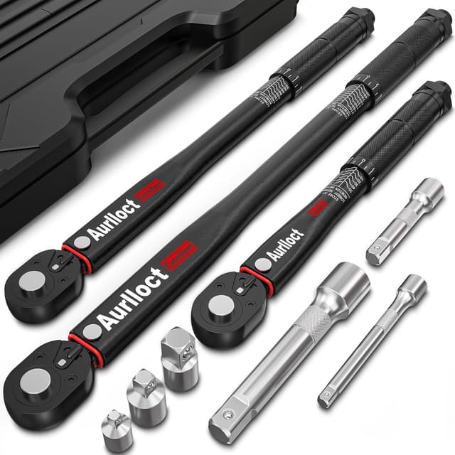 Thumbnail 6 de Aurlloct 1/2" Drehmomentschlüssel-Set 20–230 Nm (6-teilig) inkl. Verlängerungsstange & Adapter