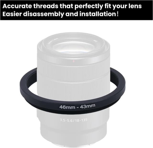 Thumbnail 4 de Metall Step-Down Ring 46mm auf 43mm