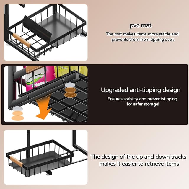 Thumbnail 5 de ADBIU 2-Tier Under Sink Organizer, 2 Pack ⚙