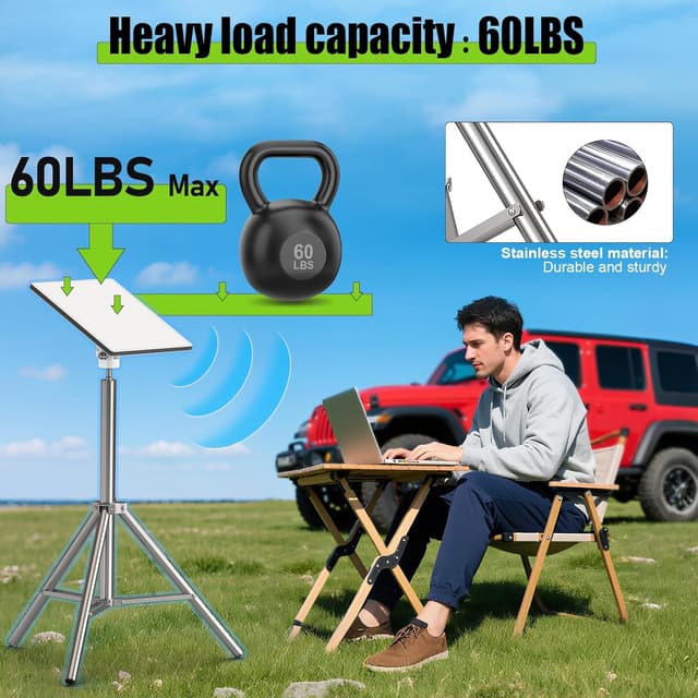 Detalle 2 de Starlink Mini Tripod Mount 1/4" Adapter