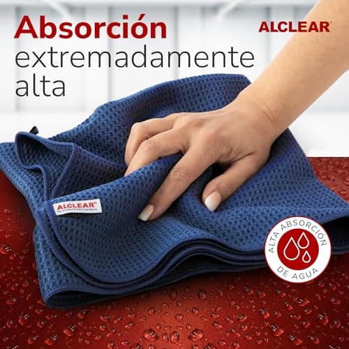 Detalle de Alclear International Secador Mágico 🧼 - Gamuza Microfibra 2 Unidades