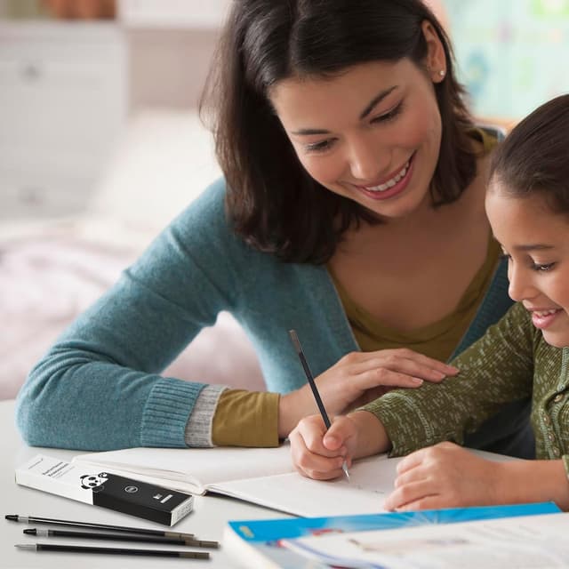 Detalle de Radierbare Ersatzminen (12er-Set) kompatibel mit Legami, schwarz, Spitze 0,7 mm