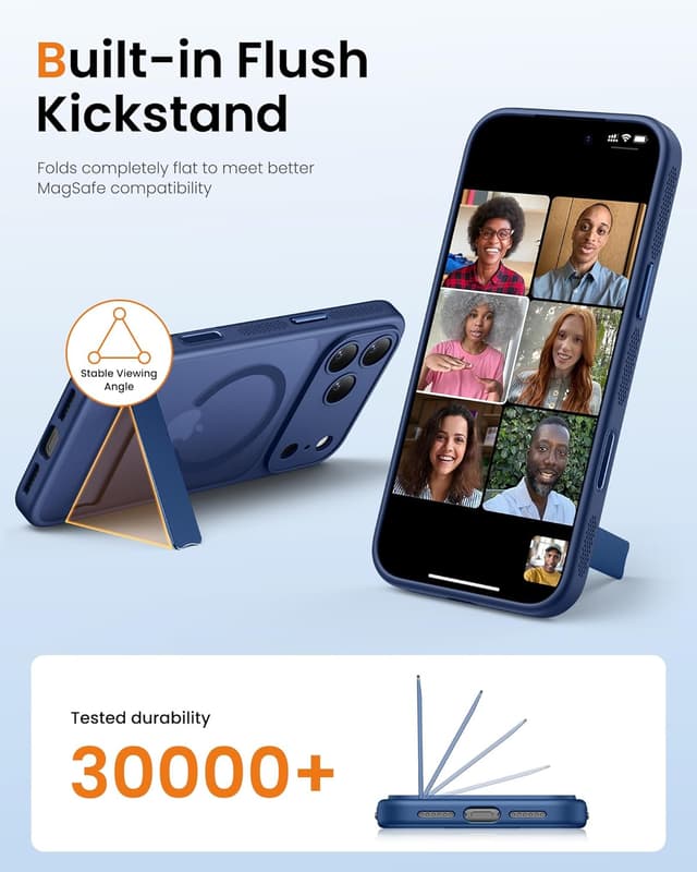 Detalle 2 de BXYJY Magnetic Case for iPhone 17 Pro Max (MagSafe, Camera Control, Stand)