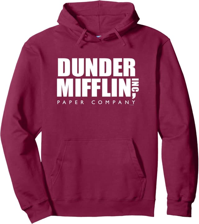 Detalle de Felpa con cappuccio The Office Dunder Mifflin Nero S