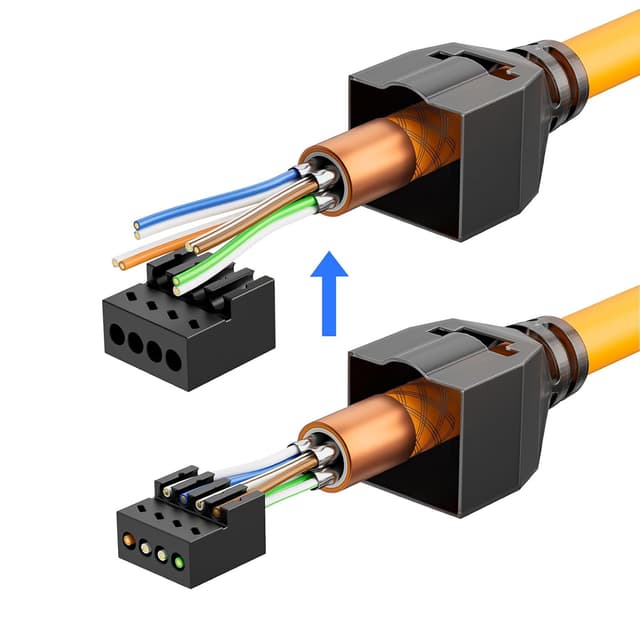 Detalle 2 de iwillink RJ45 Stecker Werkzeuglos CAT7 10Gbit/s