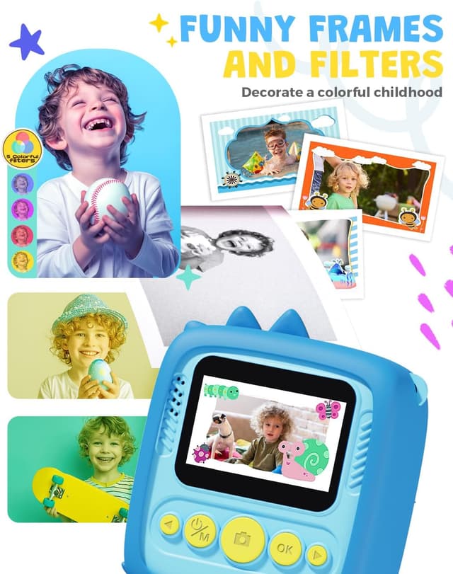 Thumbnail 4 de Kids Camera Instant Print 1080P for Ages 3–9