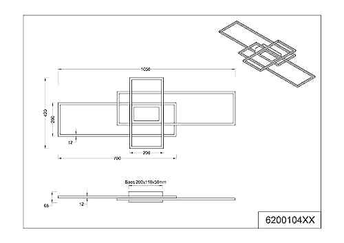 Thumbnail 6 de Trio Irvine Plafón LED 60W, Control Remoto y Regulador