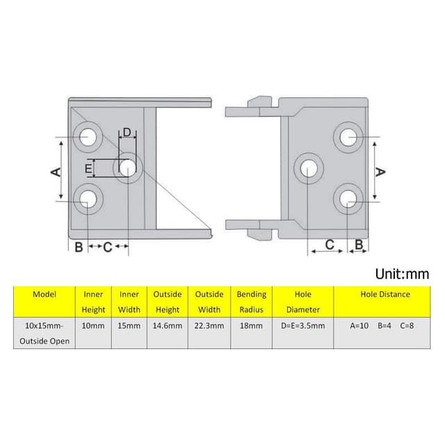 Thumbnail 2 de Zeberoxyz Kabelzugkette 10x15mm 1 m