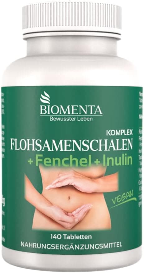 Imagen de BIOMENTA Flohsamenschalen Komplex 140 Tabletten đź’Š en OfertitasTOP