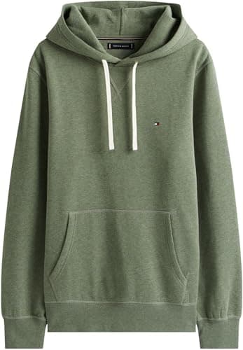Detalle 1 de Tommy Hilfiger Hoodie Seasonal Fleece M verde canguro