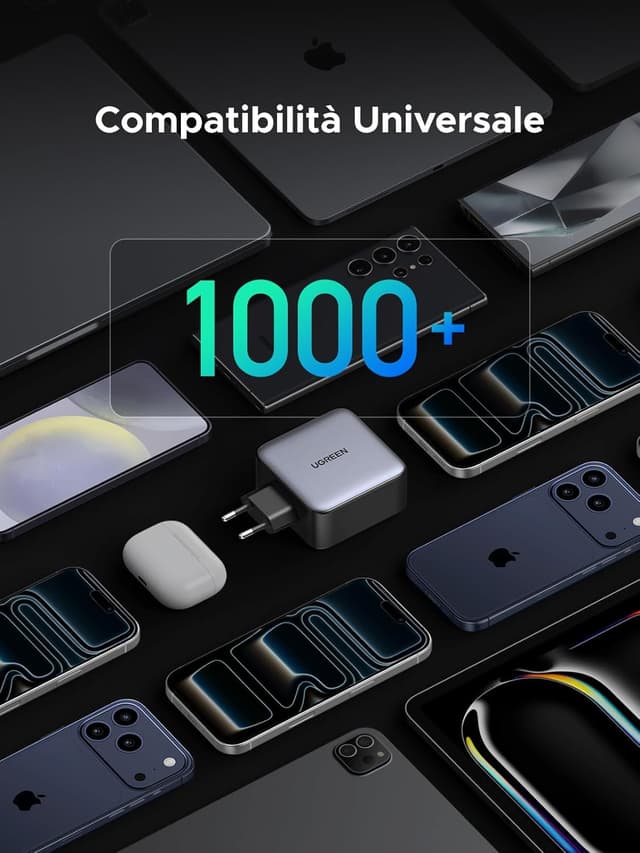 Thumbnail 6 de UGREEN Nexode 200W caricatore USB-C con GaN 3 porte USB-C + USB-A, PD 3.1 fino a 140W