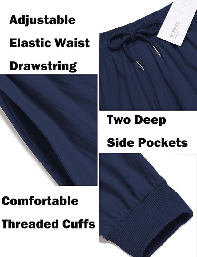 Detalle de COOFANDY Men’s Hippie Harem Pants in Linen-Cotton Blend for Yoga, Beach & Casual Wear