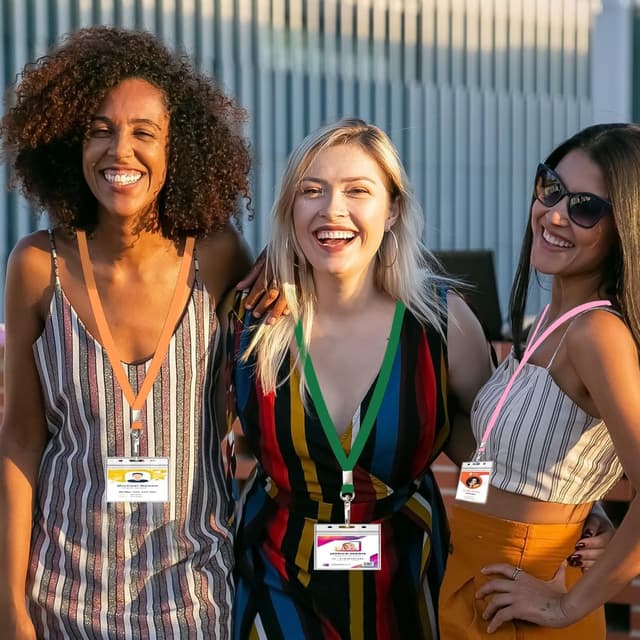 Thumbnail 6 de ROSSHINE 50pcs orange lanyards with badge holders