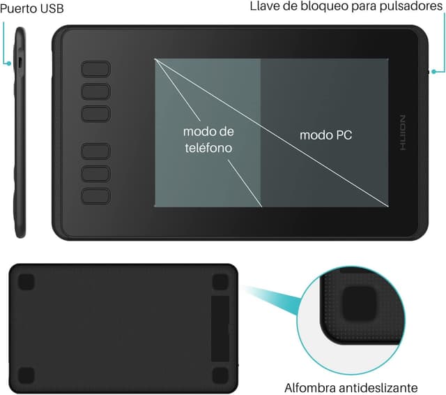 Thumbnail 4 de HUION Inspiroy H640P, Tableta de Dibujo Gráfico 🎨