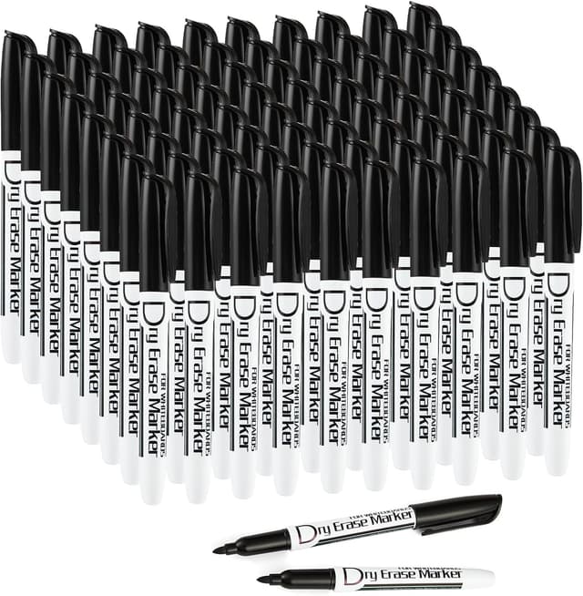 Detalle de Volcanics Black Dry Erase Markers 80-pack ๐