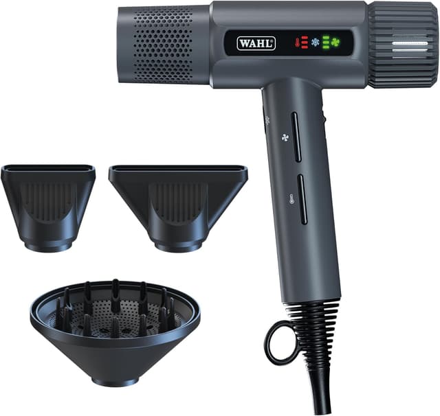 Detalle de Wahl Vanquish Cool Grey Hair Dryer with LED Display, Cool Shot & Auto-Clean