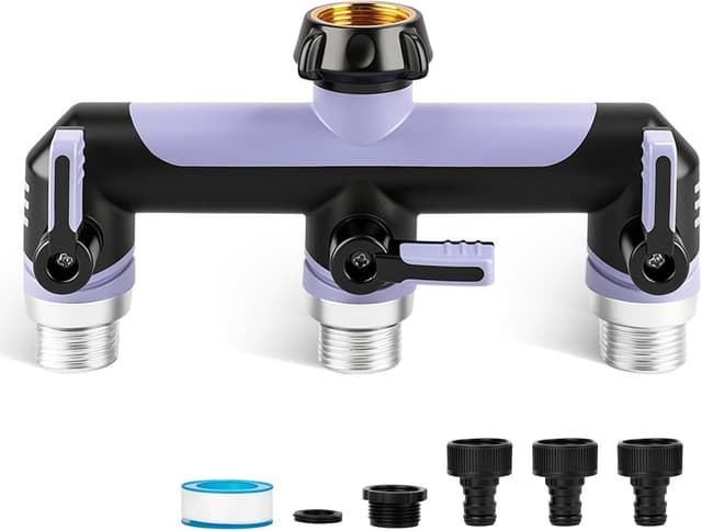 Thumbnail 6 de Tesmotor brass 1/2-inch hose connector quick connector for garden hose (2 pack)