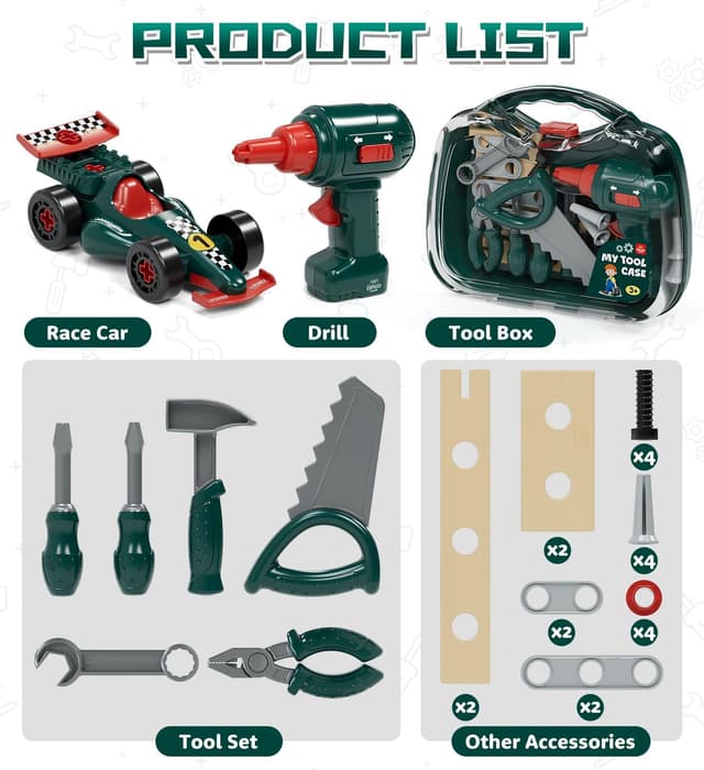 Thumbnail 6 de Lehoo Castle Cassetta Attrezzi Bambini 6 pezzi