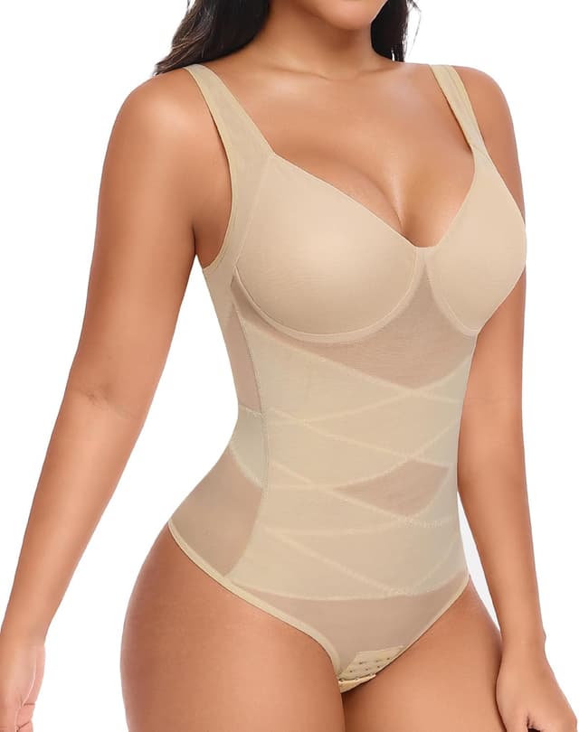 Detalle de Niwicee Body contenitivo modellante da donna con pancia piatta e perizoma regolabile