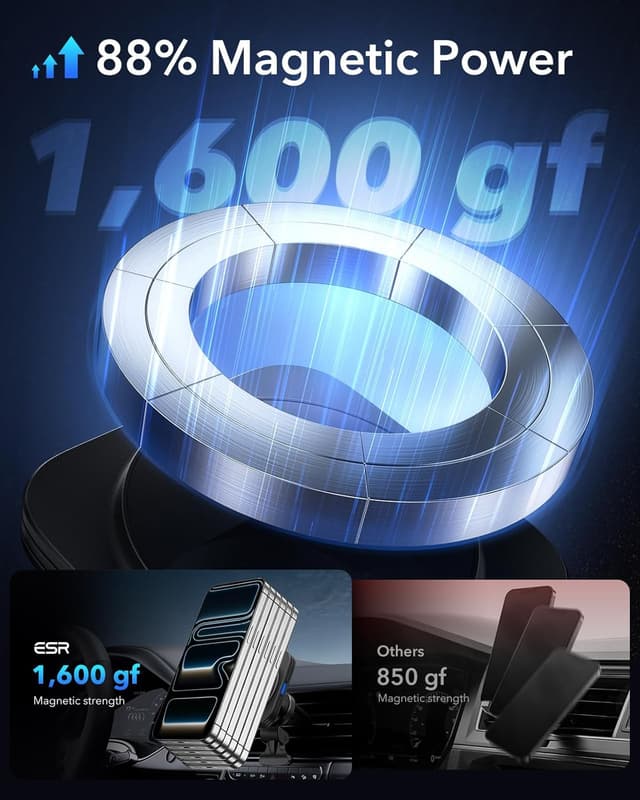 Thumbnail 3 de ESR MagSafe Car Mount Charger 15W