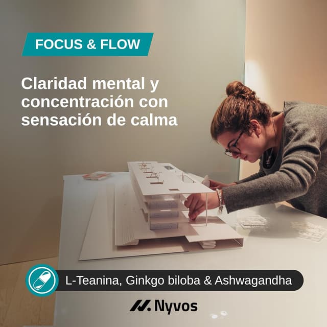 Thumbnail 1 de L Teanina Ginkgo Biloba Ashwagandha Nootrópico 90 cápsulas