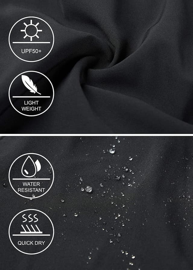 Detalle de Libin Women’s Lightweight Quick-Dry Cargo Capri Pants with Zipper Pockets