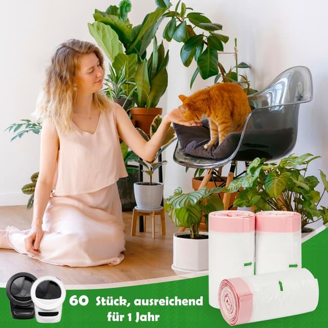 Thumbnail 5 de SZEE 60 Stück Katzenklo Beutel 63,5×40,6cm