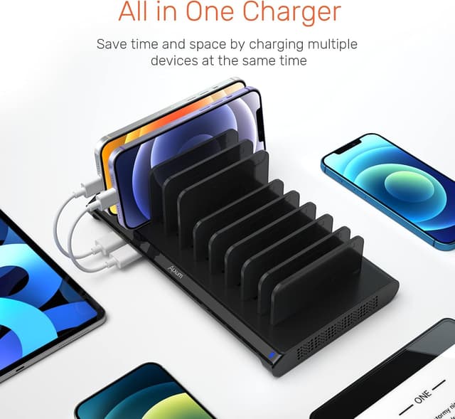 Thumbnail 5 de Alxum 120W Stazione di Ricarica USB 10 Porte