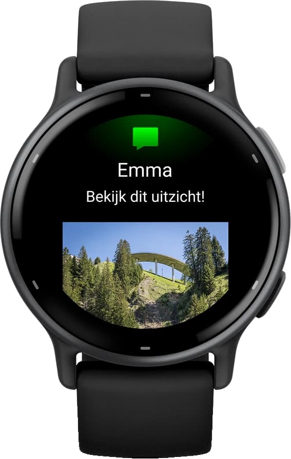 Detalle de Garmin vivoactive 5 Schwarz – Fitness-Smartwatch mit 42-mm-Display, Benachrichtigungen und Garmin Pay