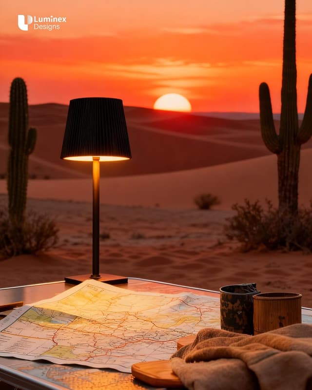 Detalle 2 de LuminexDesigns Lámpara de Mesa LED recargable 5200 mAh