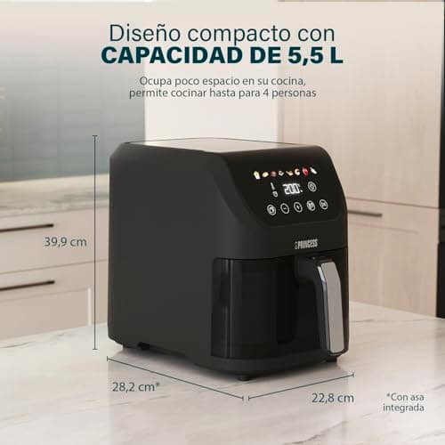 Thumbnail 1 de Princess Slim Airfryer 5,5 L 🥘 Cocina sin aceite y silenciosa