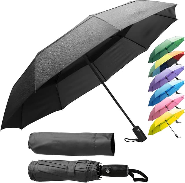 Imagen de ZENO Paraguas Plegable Compacto 106 cm 🌂 en OfertitasTOP