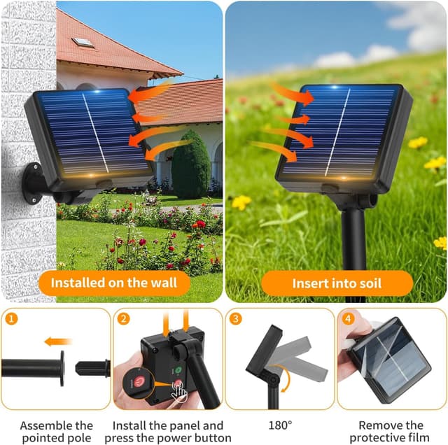 Thumbnail 5 de Hoteril Guirnaldas LED Solares para Exterior 🌟 17M 150 LEDs