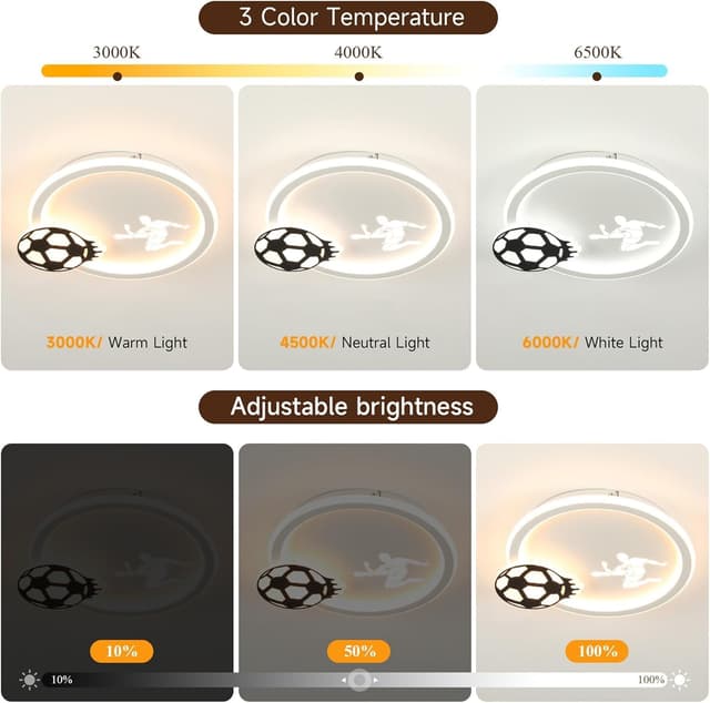 Detalle 2 de EASY EAGLE lampadario cameretta bambina 46 cm dimmerabile 3000K–6000K con telecomando