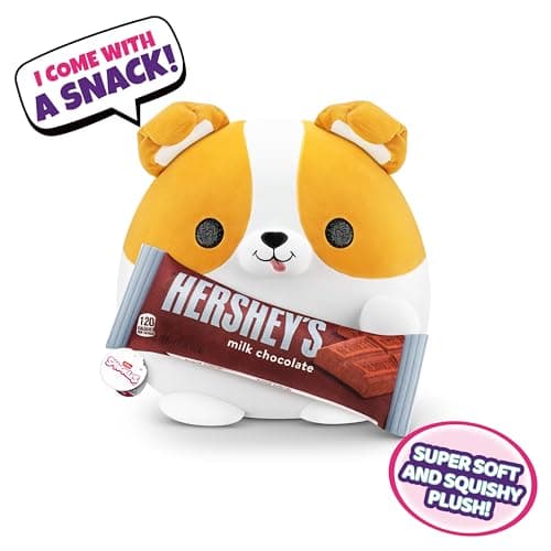 Detalle 2 de Snackles Corgi Plush (Hershey's Milk Chocolate) - Súper Suave