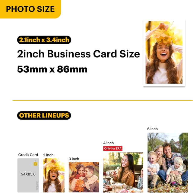 Detalle 2 de KODAK Mini 2 ERA 4PASS Portable Photo Printer (Black) bundle with Initial 8 sheets + 30 sheet pack
