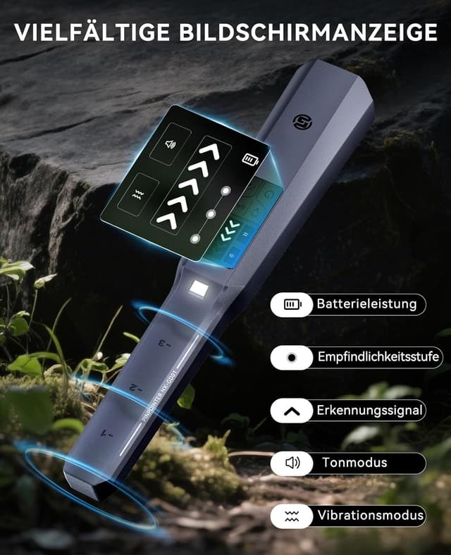 Detalle de SUNPOW Pinpointer Metalldetektor 800 mAh