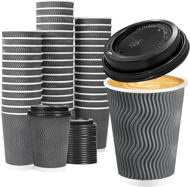 Thumbnail 6 de Lamosi 50-Pack 16 oz Insulated Coffee Cups ⚡