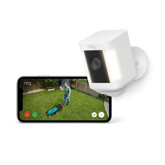 Detalle 2 de Ring Spotlight Cam Plus con luces y batería 💡 WiFi HD 1080p