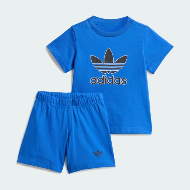 Detalle de Adidas Big Logo Execution conjunto infantil Azul