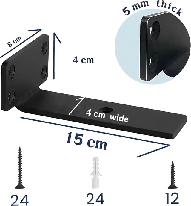 Thumbnail 1 de Regalwinkel Metall 90° 15cm 6 Stück