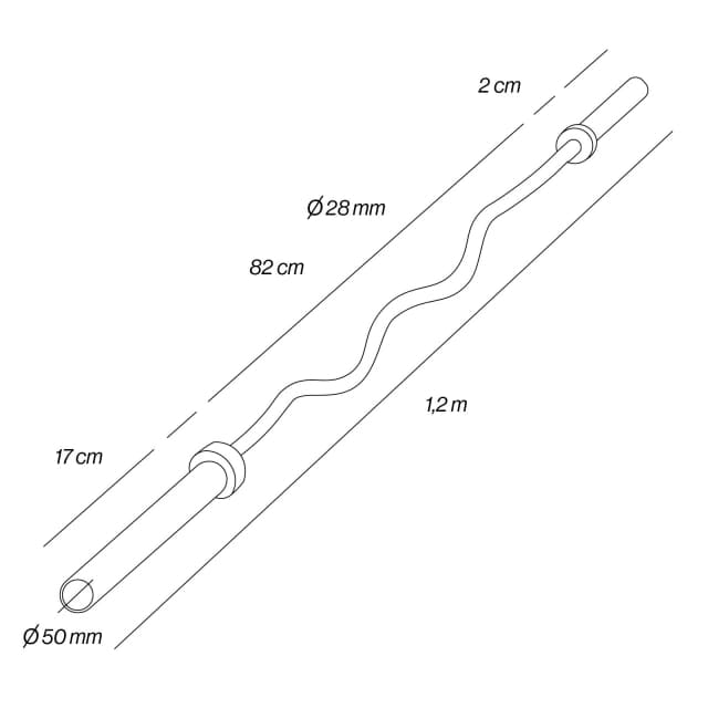 Thumbnail 2 de Fitness Tech Barra Super Curl acero