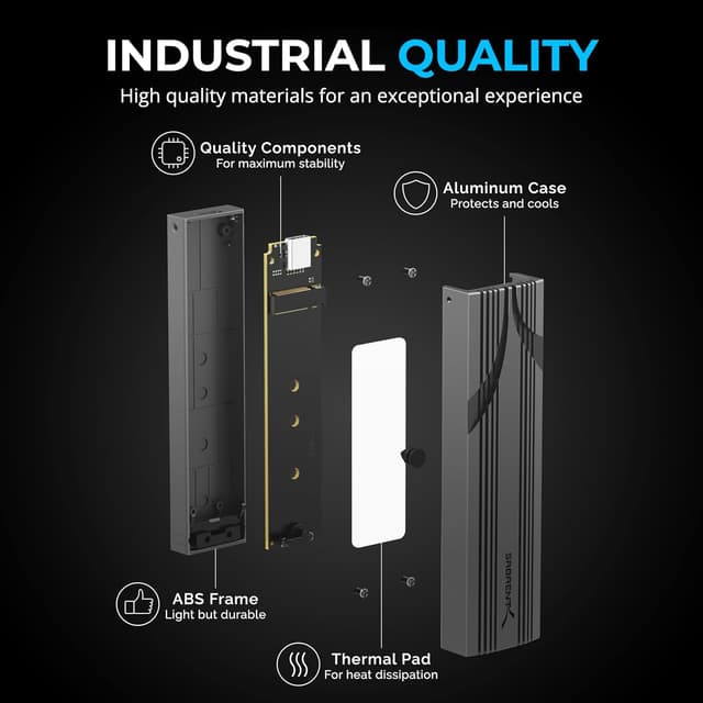 Detalle 2 de SABRENT NVMe Gehäuse 10Gbps 💽