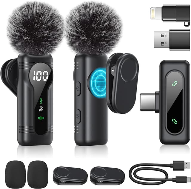 Detalle de Kabelloses Lavalier-Mikrofon Mini Clip-On 7h 🎤